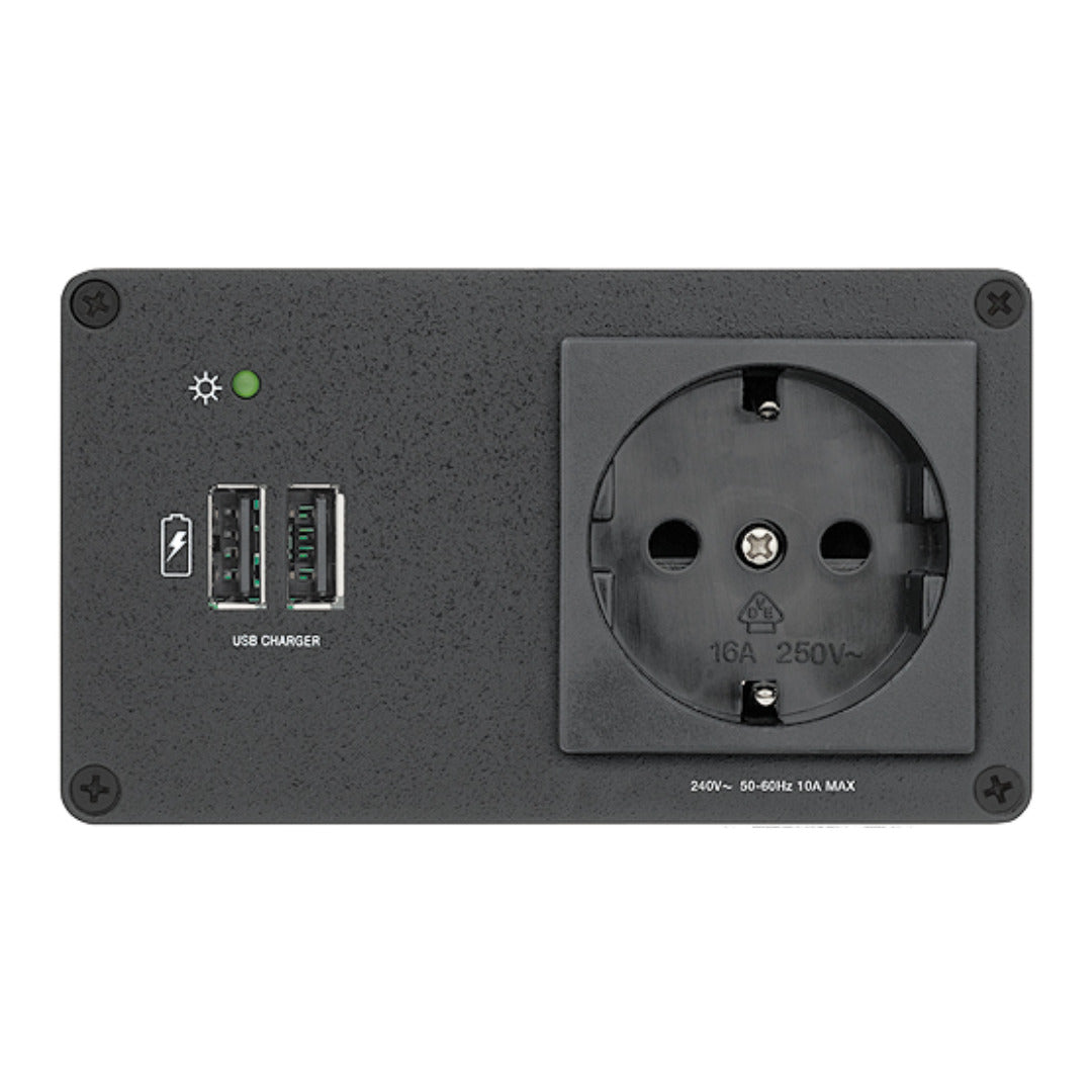 Extron AC+USB 212 EU 1 AC + 2 USB Cable Cubby Module 60-1384-03