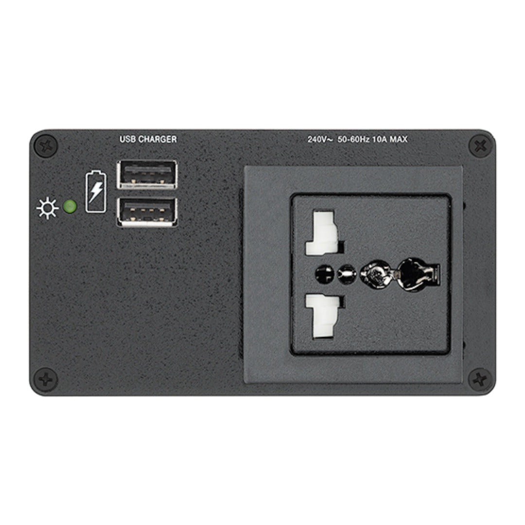 Extron AC+USB 212 MULTI Multi-Region Cable Cubby Module 60-1384-10