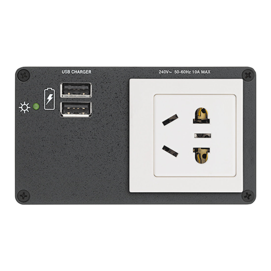 Extron AC+USB 212 CN 1 AC + 2 USB Cable Cubby Module 60-1384-11