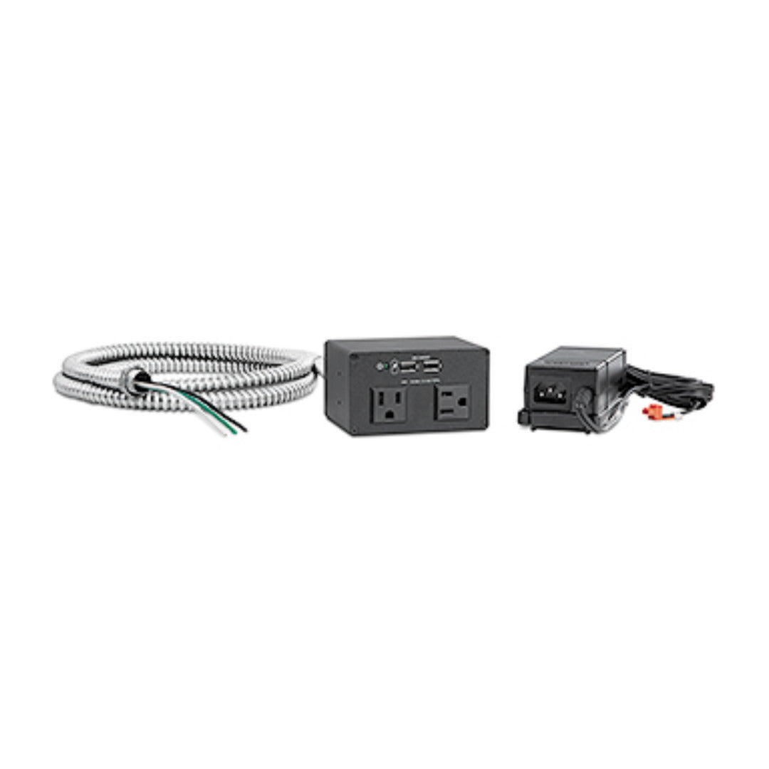 Extron AC+USB 222 US Conduit 2 AC + 2 USB Cable Cubby 60-1384-20