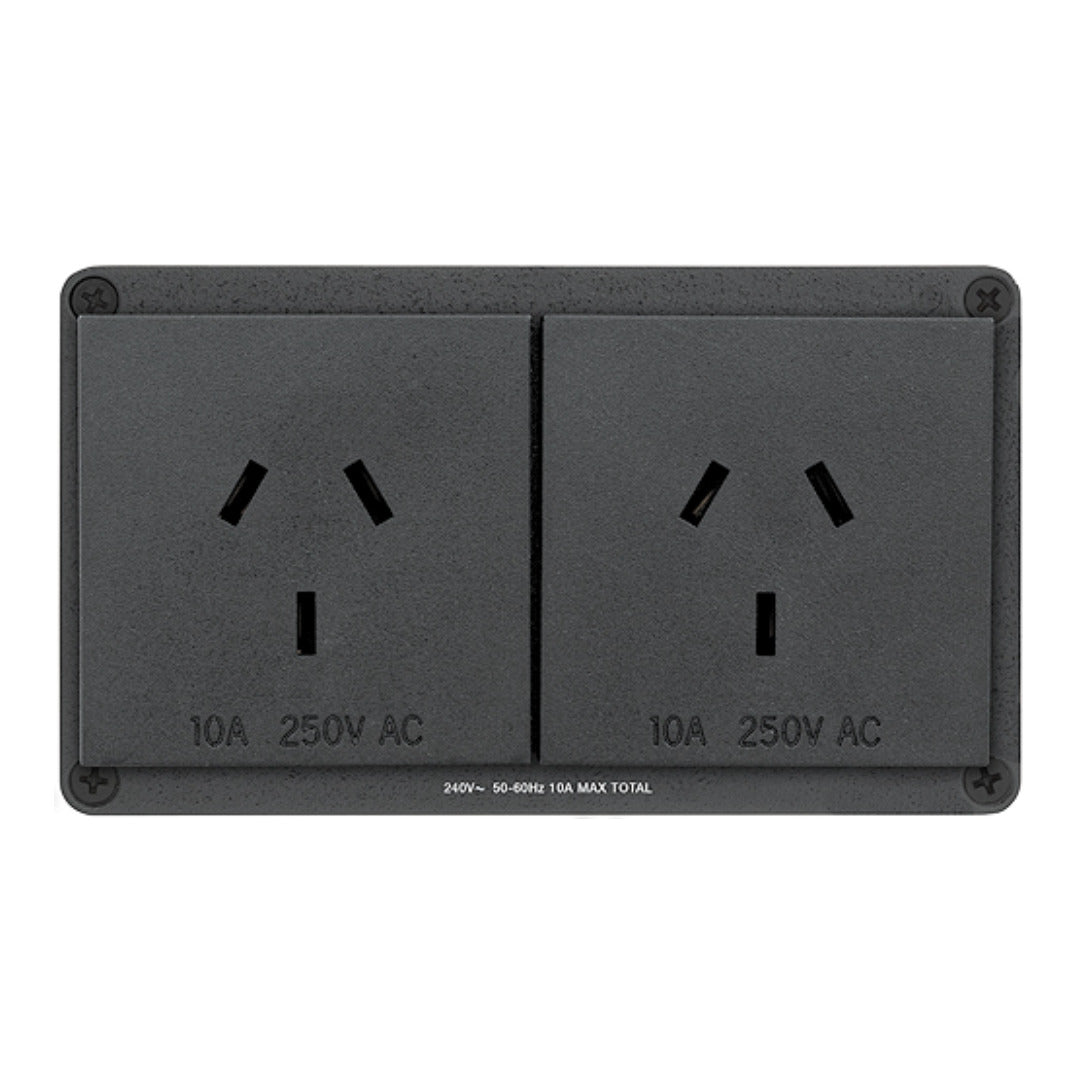 Extron AC 102 AUS 2-Outlet Cable Cubby AC Power Module 60-1385-04