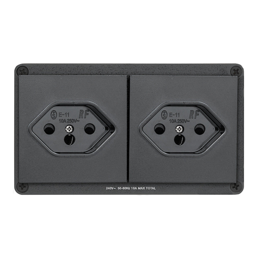 Extron AC 102 SW 2-Outlet Cable Cubby AC Power Module 60-1385-05