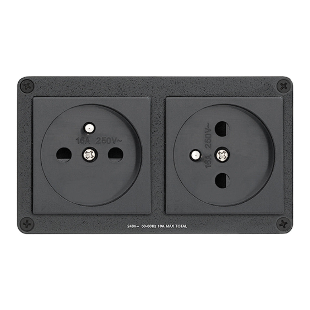 Extron AC 102 FR 2-Outlet Cable Cubby AC Power Module 60-1385-06