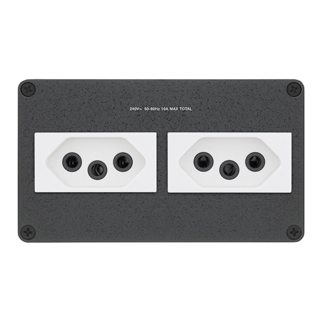 Extron AC 102 BR 2-Outlet Cable Cubby AC Power Module 60-1385-13