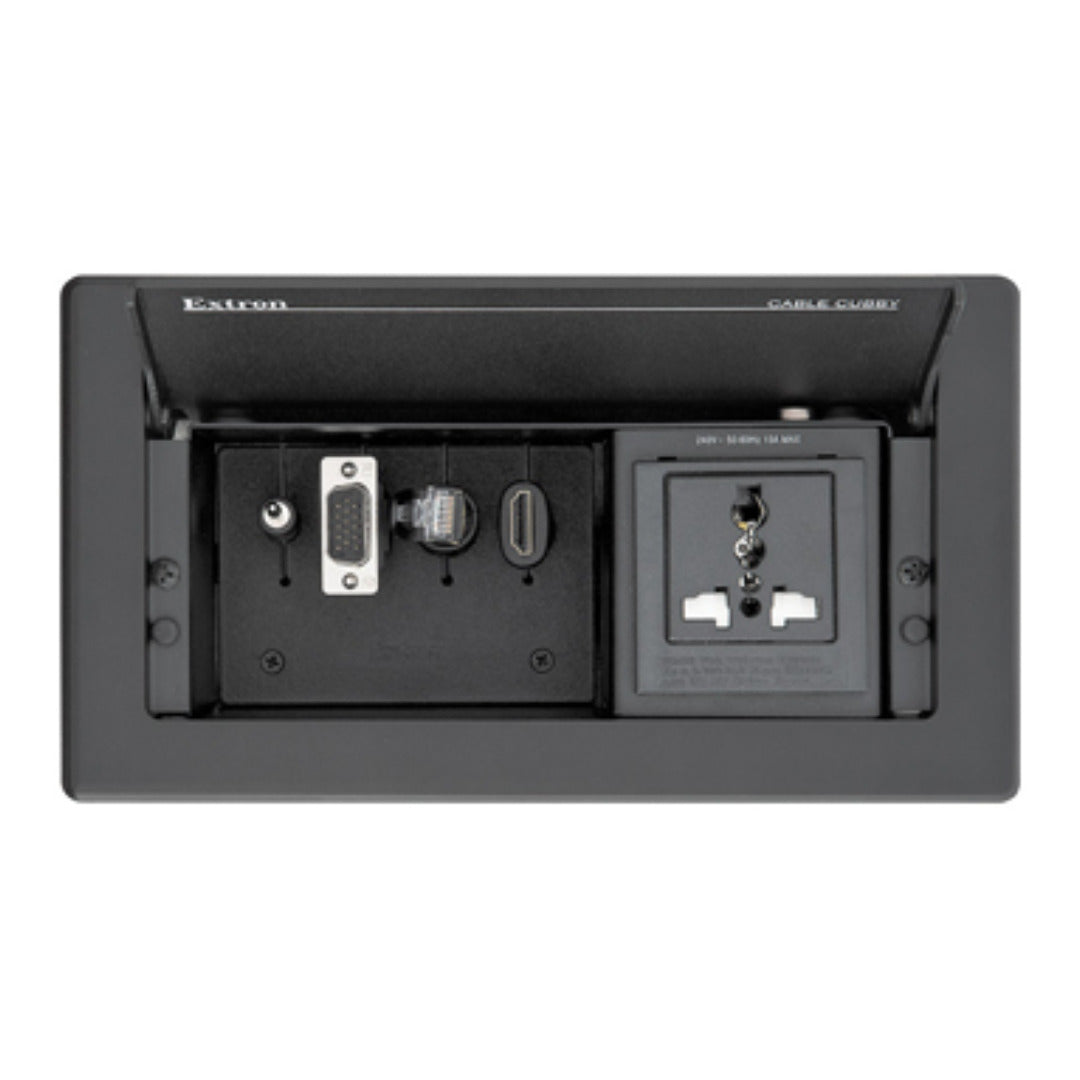 Extron Cable Cubby 202 MULTI AC Outlet Table Enclosure 60-1403-02