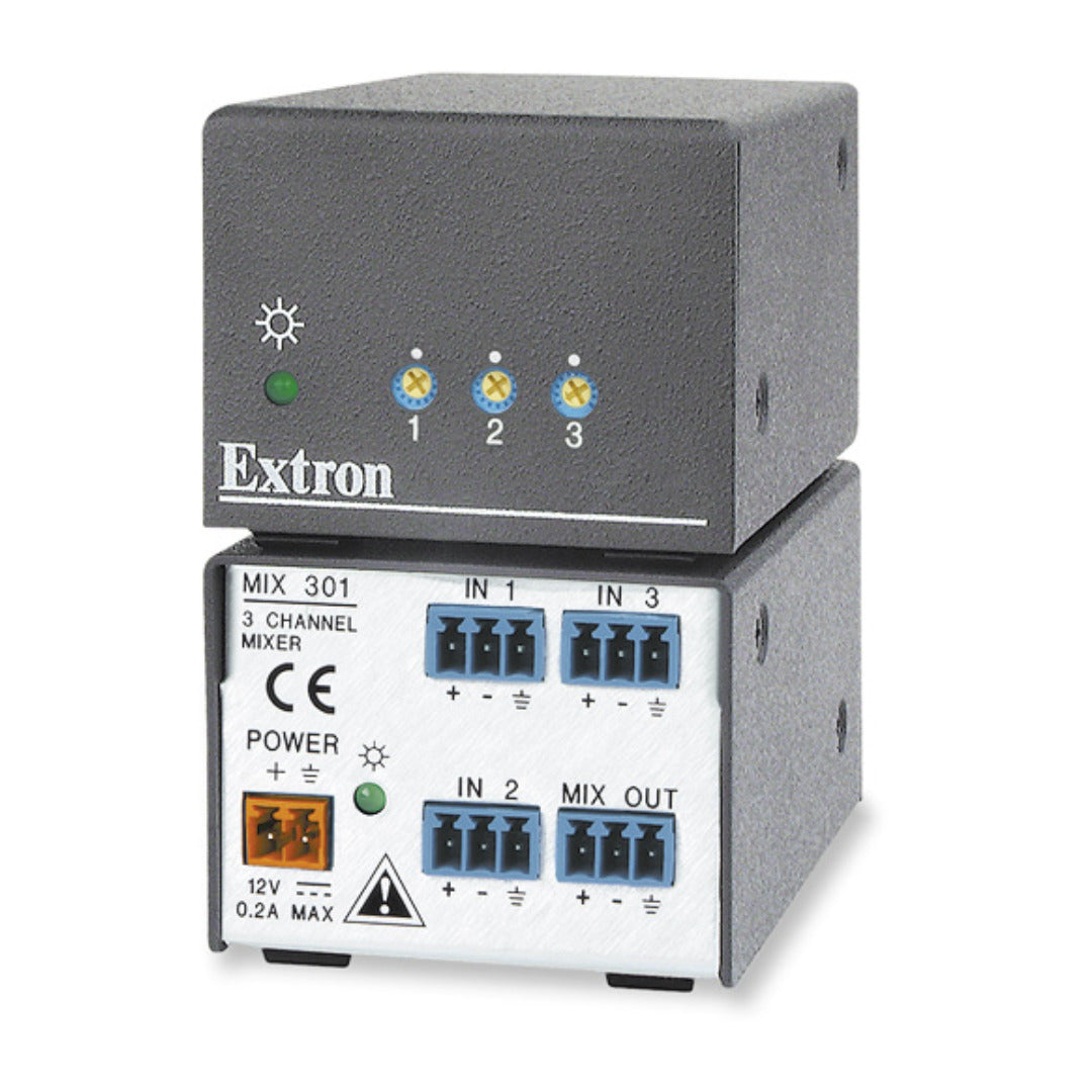 Extron MIX 301 3-Input Line Level Audio Mixer 60-737-01