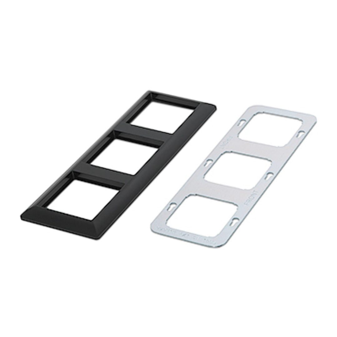 Extron Flex55 103 Three-Gang Flex55 Mounting Kit, Black 70-1155-32