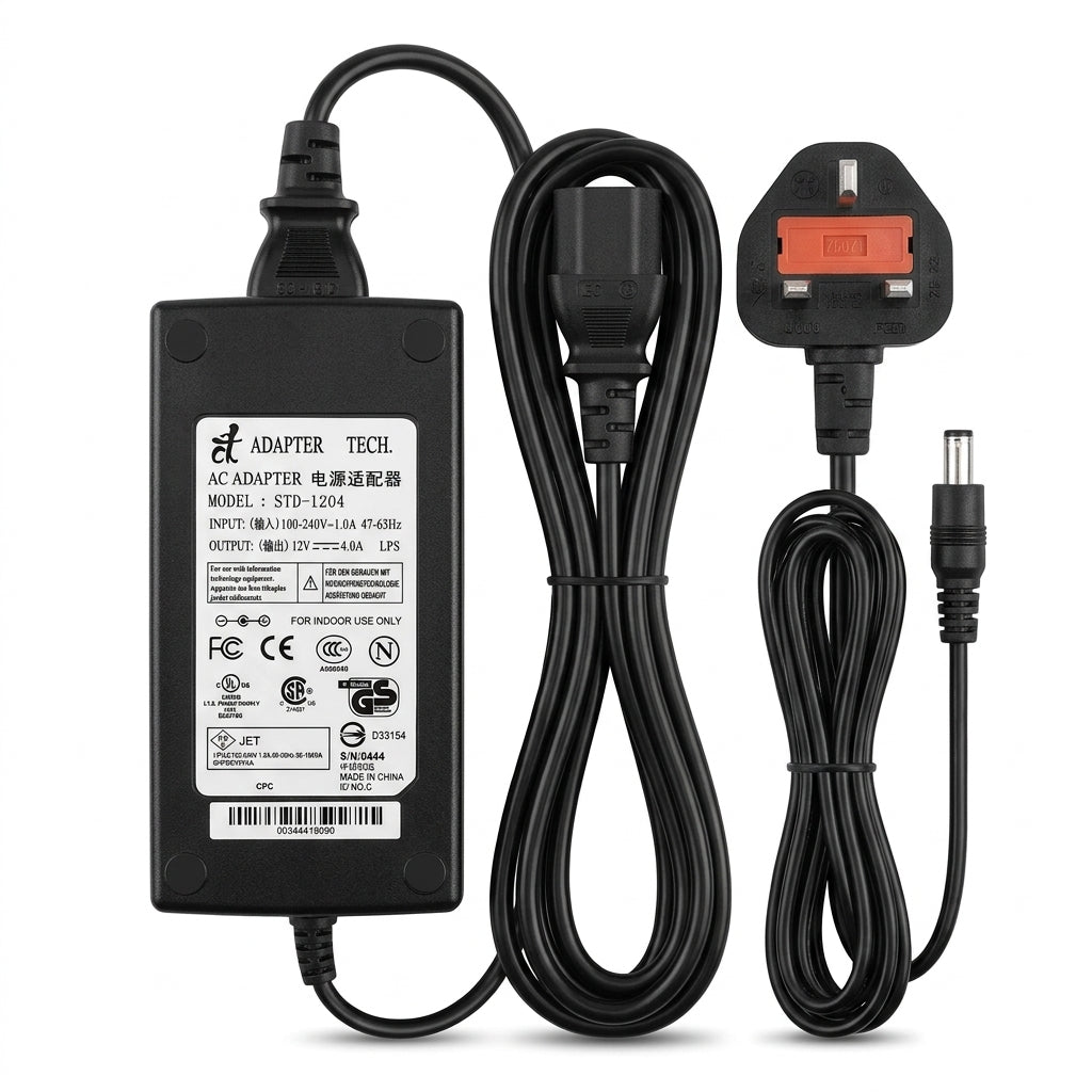 Adapter Technology STD-1204 48W Universal AC Power Supply Adapter