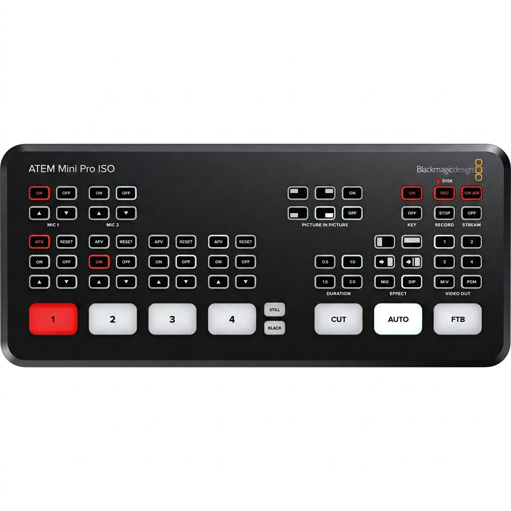 Blackmagic Design ATEM Mini Pro ISO Full HD 1080p Video Switcher (SWATEMMINIBPRISO)
