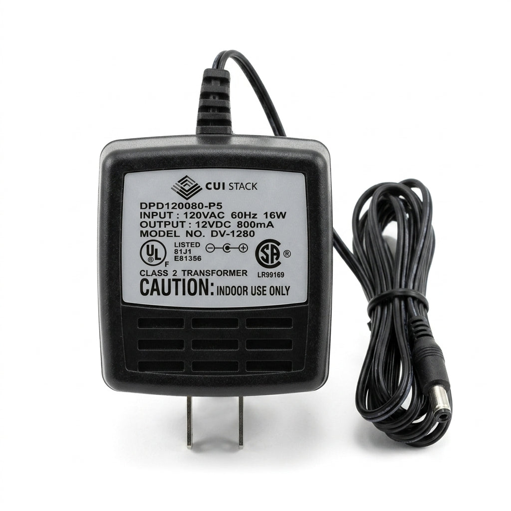 CUI Inc. DPD120080-P5 12VDC 800mA Power Adapter