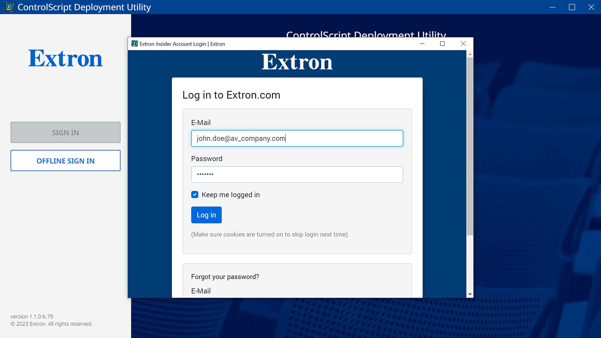 Extron ControlScript Deployment Utility Software 79-774-01