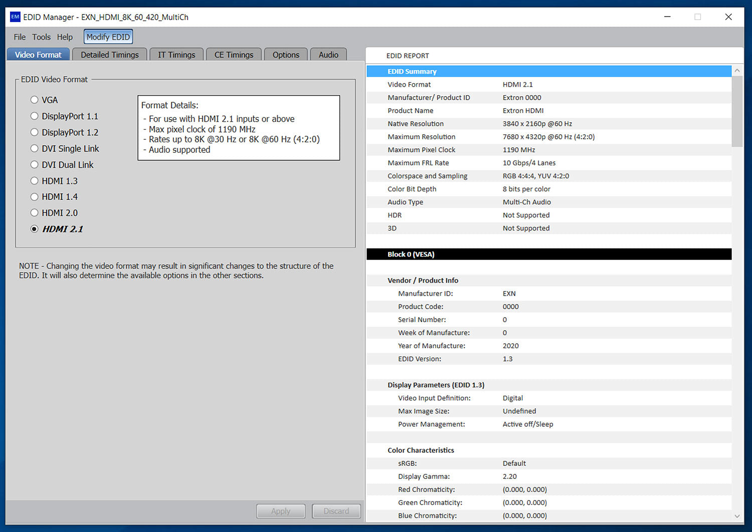 Extron EDID Manager 3.0 79-536-01