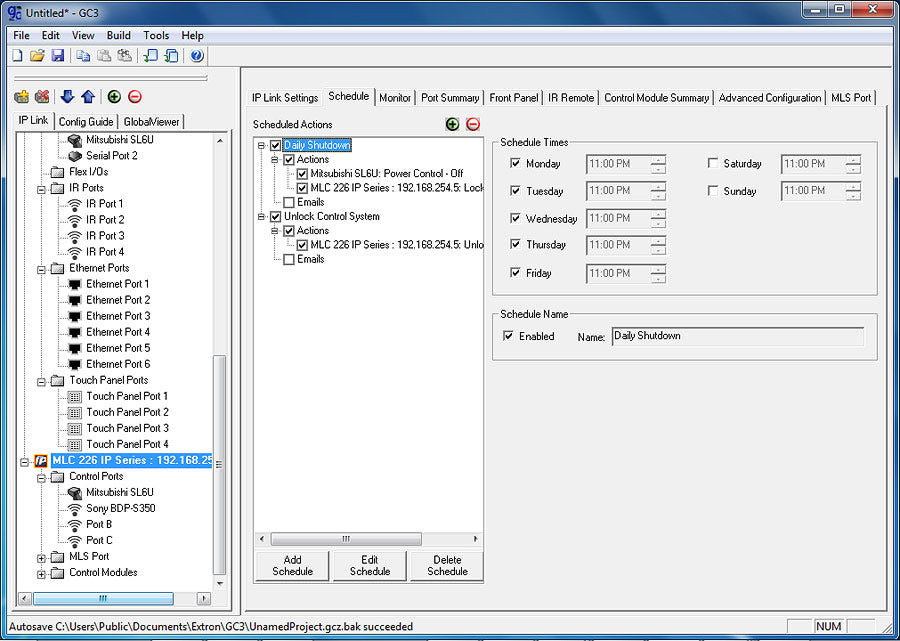 Extron Global Configurator 79-511-01