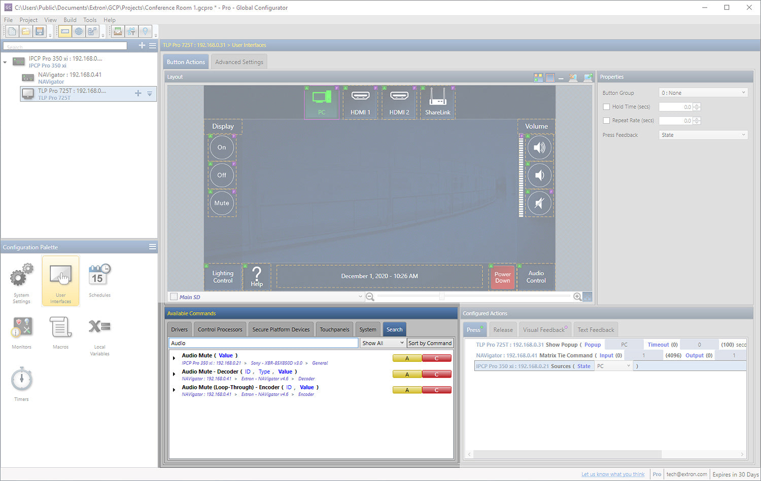 Extron Global Configurator Plus and Global Configurator Professional 79-544-01