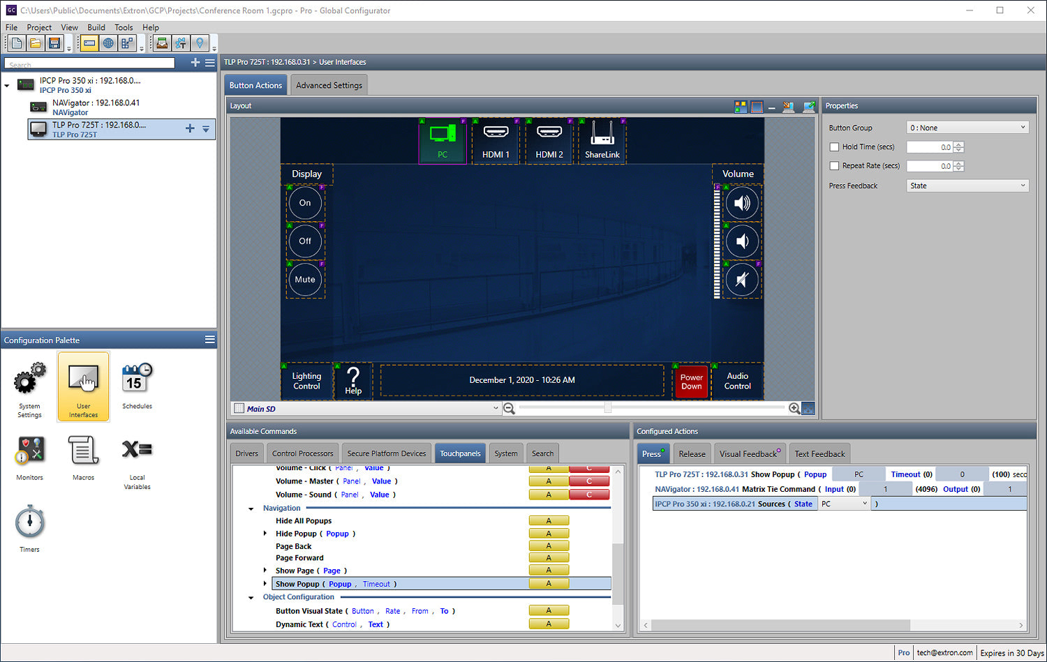 Extron Global Configurator Plus and Global Configurator Professional 79-544-01