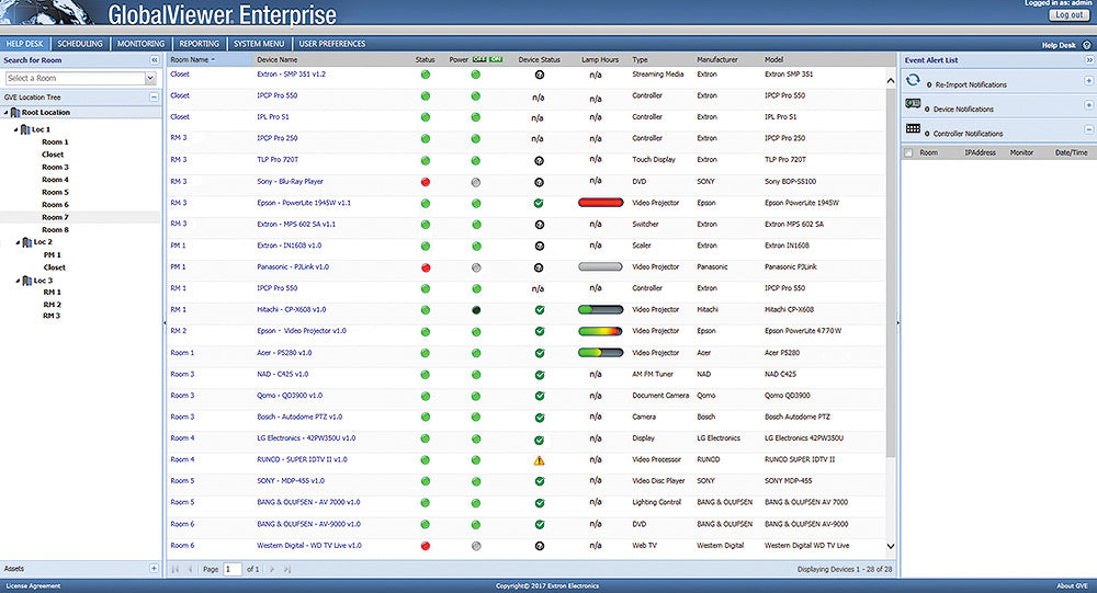 Extron GlobalViewer Enterprise Update 29-096-03