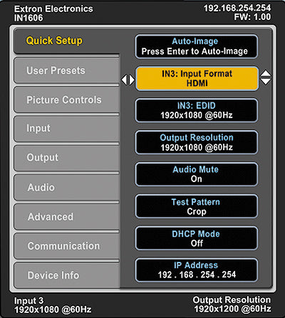 Extron IN1606 60-1081-01