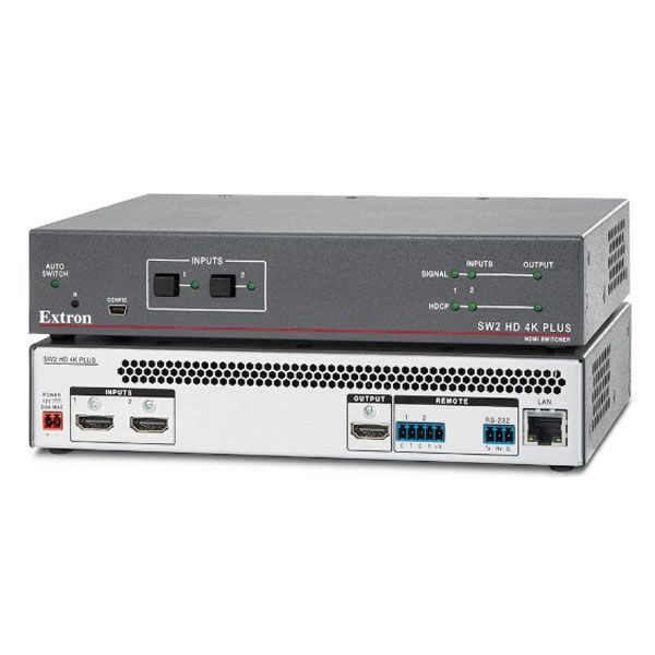 Extron SW2 HD 4K Plus Two Input HDMI Switcher 60-1603-01