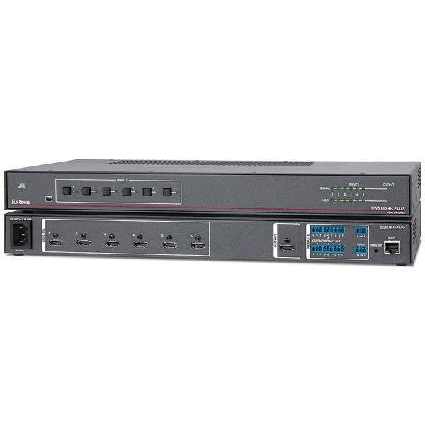 Extron SW6 HD 4K Plus Six Input HDMI Switcher 60-1605-01