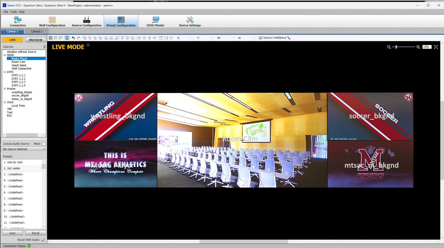 Extron SWC, Extron VCS Videowall Configuration Software 79-615-01