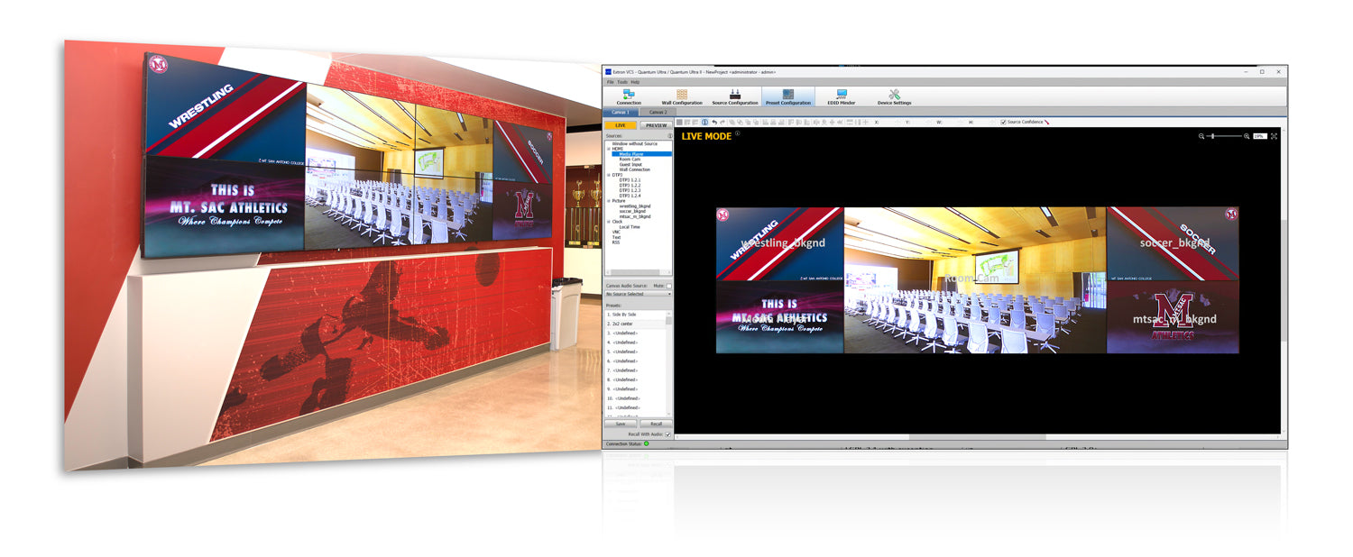 Extron SWC, Extron VCS Videowall Configuration Software 79-615-01