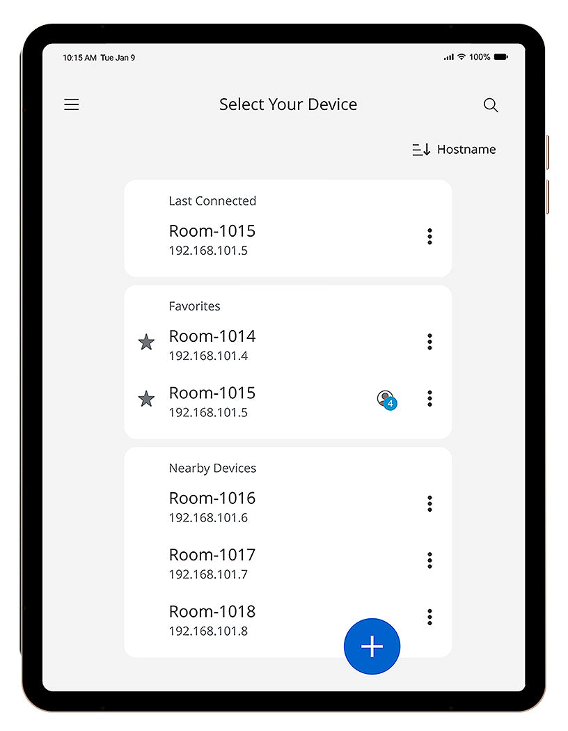 Extron SWC,SL Pro Android ShareLink Pro Mobile App for Android 79-640-06