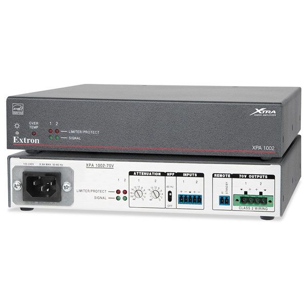 Extron XPA 1002 Plus 60-849-21 Two Channel Amplifier 100 Watts