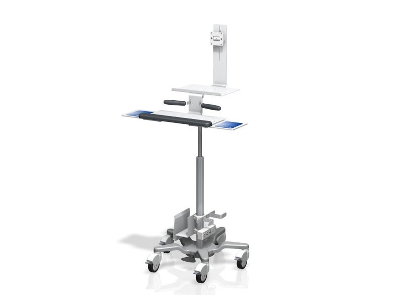 GCX FLP-0008-15 VHRS Series Roll Stand Monitor and Keyboard with Work Surface
