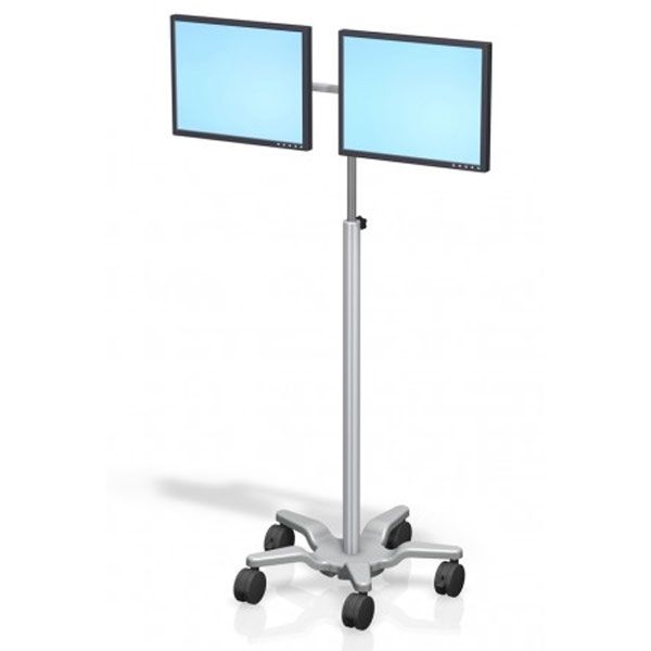 GCX RST-0003-27 VHRS Series Dual Monitor Cart (Roll Stand)