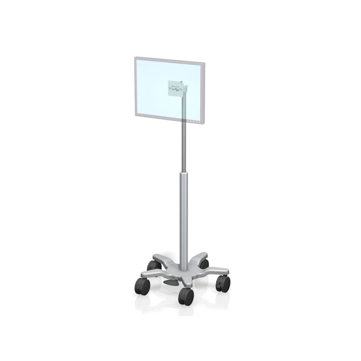 VHRS Series Variable Height Roll Stand with VESA Mounting Plate