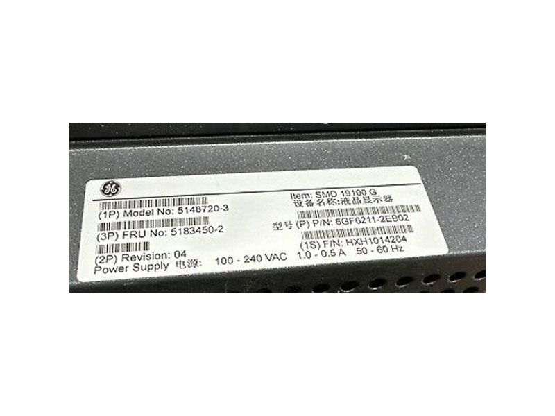 GE SMD 19100 G 19" SXGA Medical Grade LCD Monitor