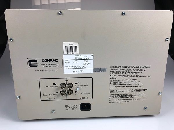 Conrac 38V44IOCA1 Monochrome Monitor