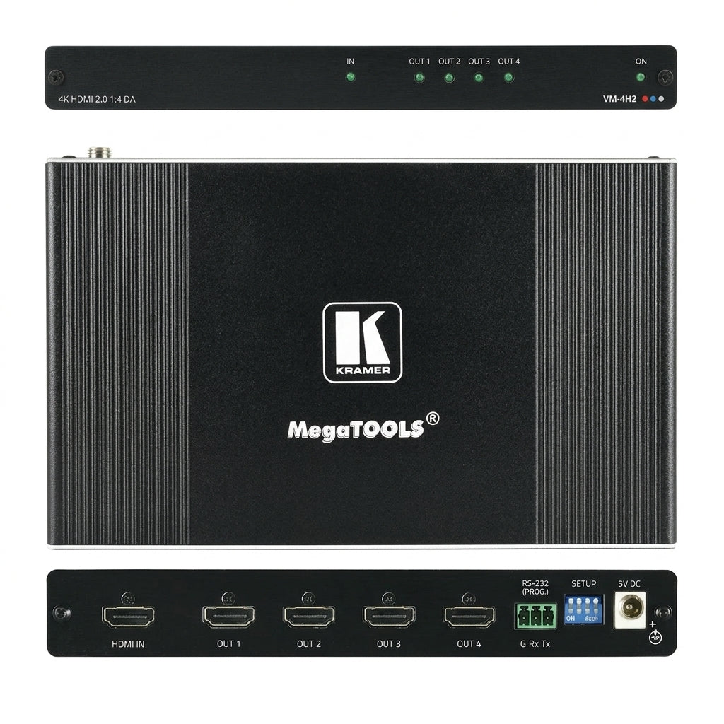 Kramer VM-4H2 4K UHD 1:4 HDMI Distribution Amplifier