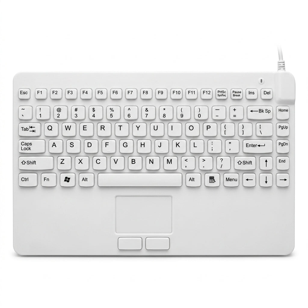 Man & Machine SCLP+/W5 Slim Cool Low Profile Medical Keyboard (White)