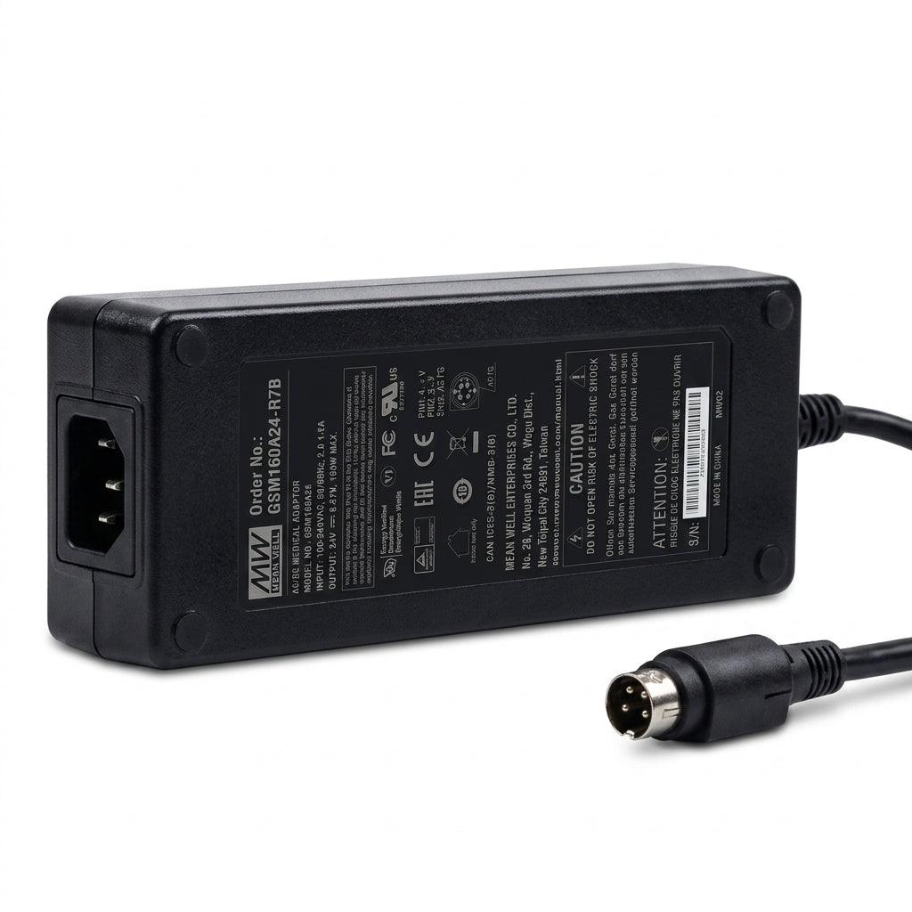 Mean Well GSM160A24-R7B 160W 24V Medical Grade Power Adapter