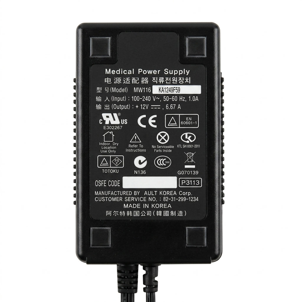 Mean Well MW116KA1249F59 External Switching Medical Power Supply