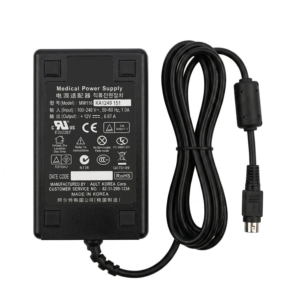 Meanwell MW116KA1249F51-C Medical Grade Power Adapter