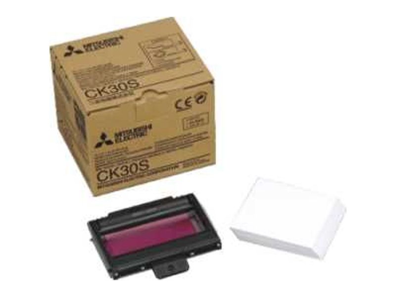 Mitsubishi CK30S Paper and Ink Cartridge