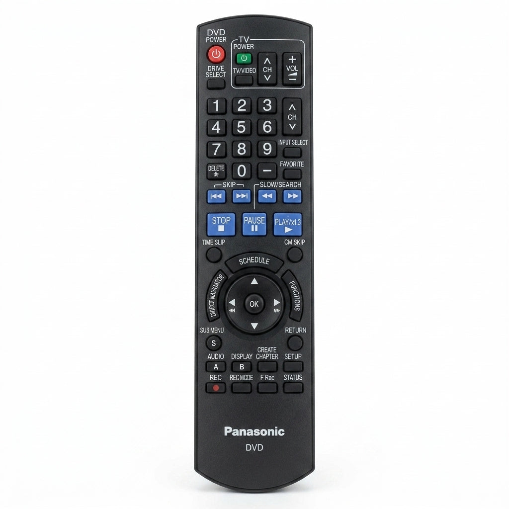 Panasonic N2QAYB000196 DVD Recorder Remote Control