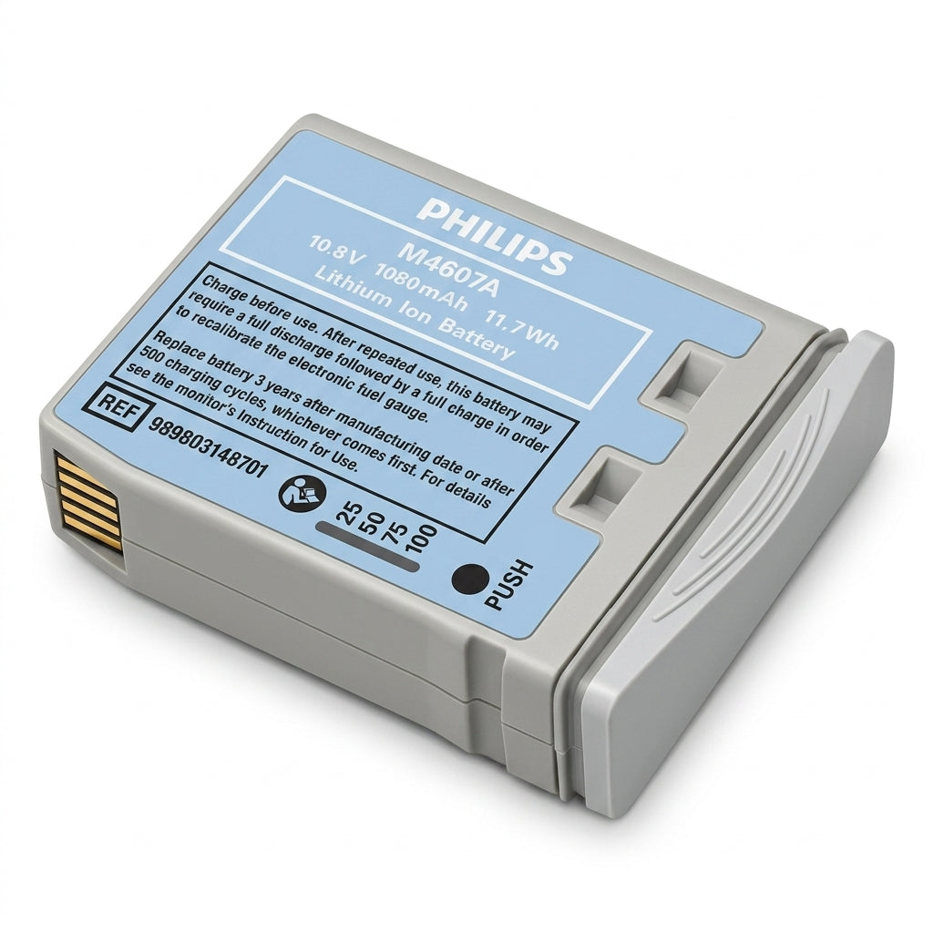 Philips M4607A Lithium-Ion Battery Module for IntelliVue MP2 and X2 Patient Monitors