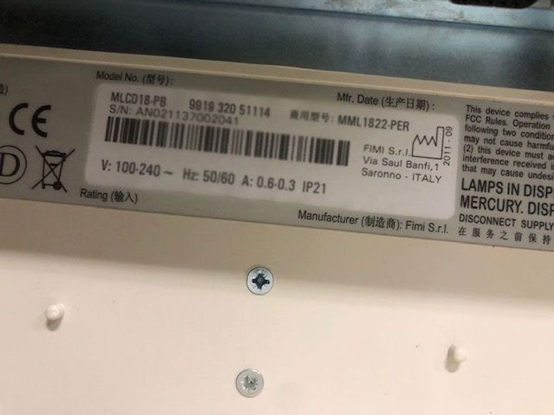 Philips MML 1822-PER 18" Medical Grade LCD Monitor