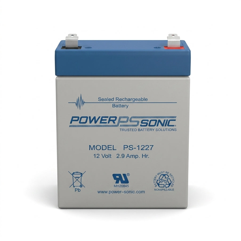 Power Sonic PS-1227 12V 2.9Ah Sealed Lead Acid Battery