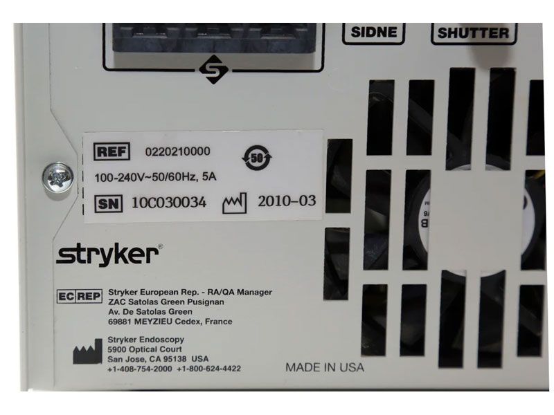 Stryker L9000 LED Light Source - Repairs