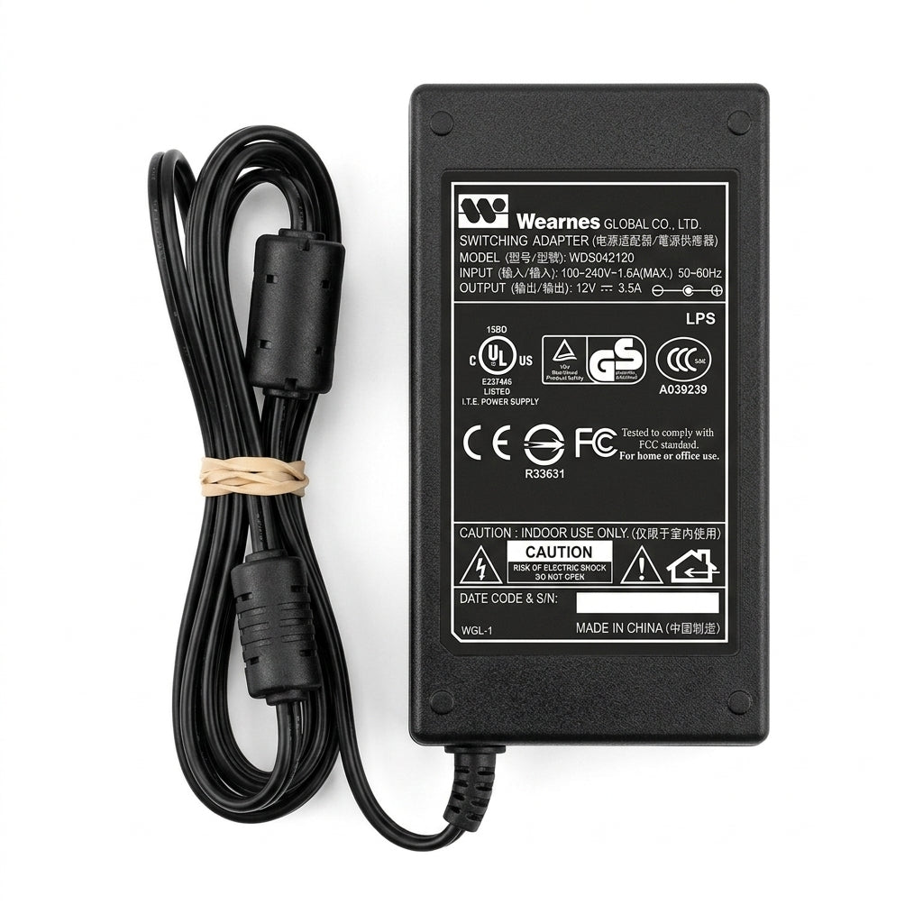 Wearnes WDS042120 12V 3.5A Power Supply Adapter