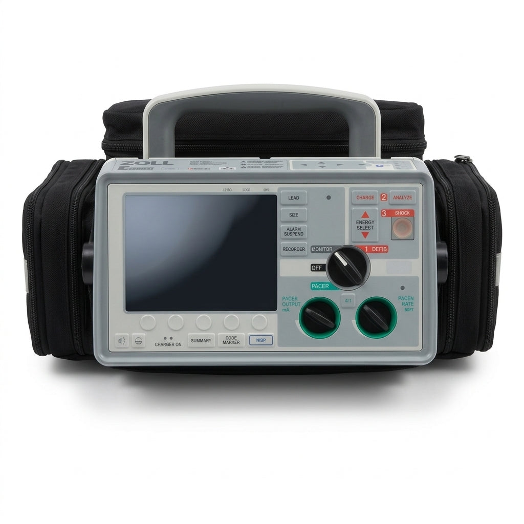 Zoll E Series Biphasic Defibrillator with 12-Lead ECG, Pacing, SpO2, and CO2