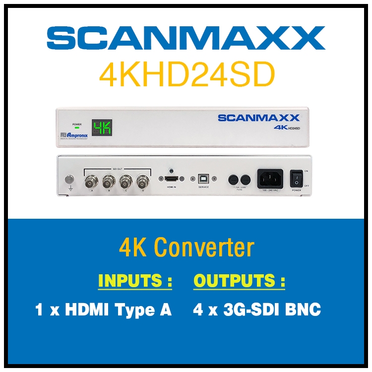 4KHD24SD 4K Medical Video Converter