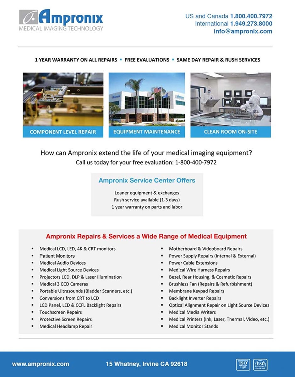 Medical Service and Repair - Ampronix